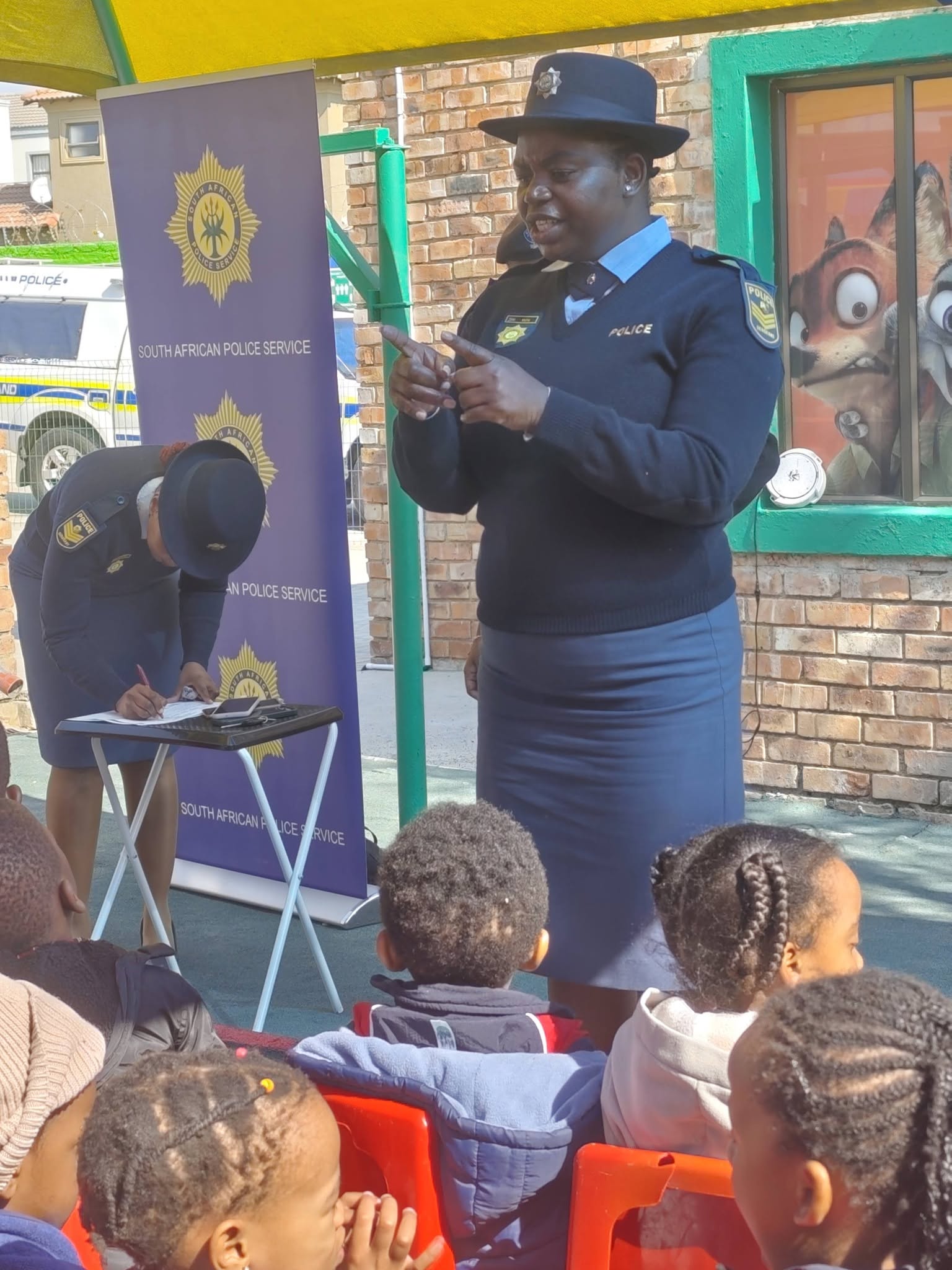 Sergeant visit during career day