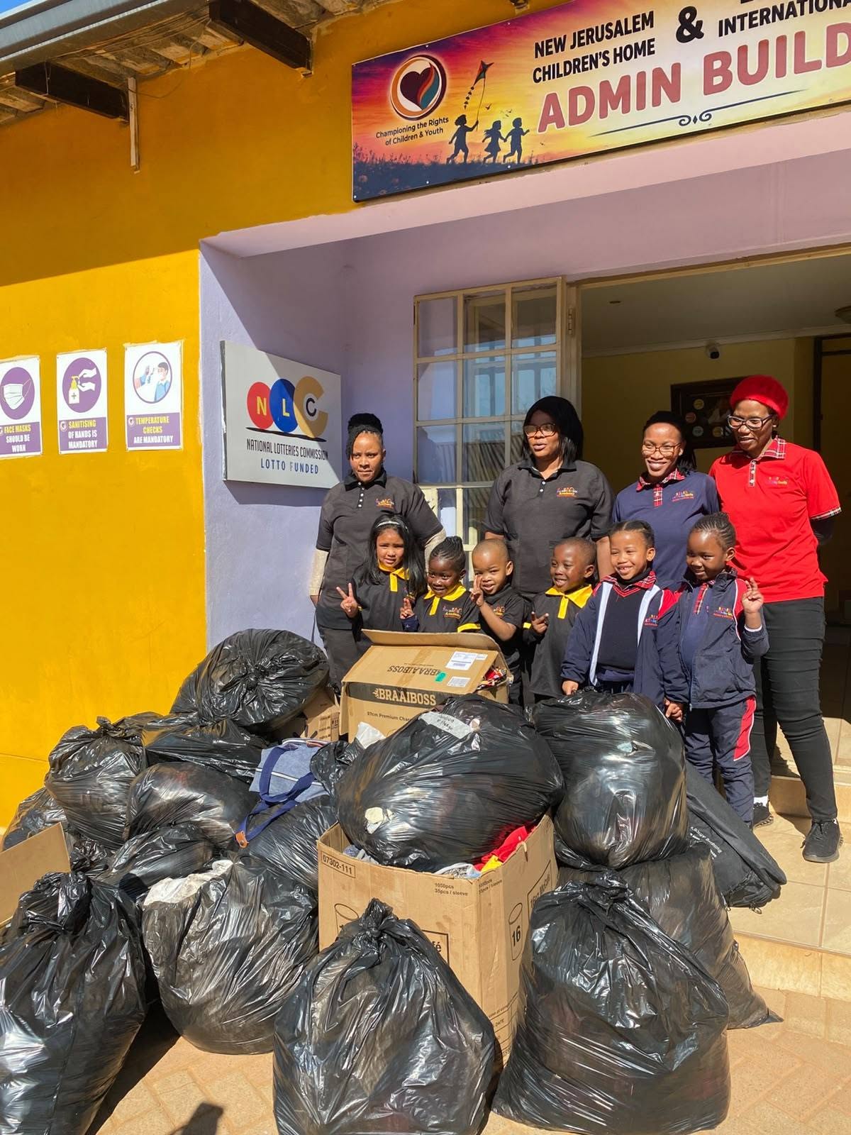 Mandela Day visit by 24/7 Baby Castle